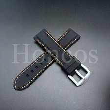 26MM RUBBER WATCH BAND STRAP FOR INVICTA RUSSIAN DIVER 1201 1805 1845 1959 BLK/O