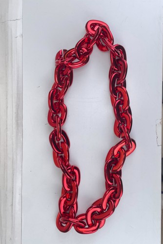 New MLB MINNESOTA TWINS Jumbo Big RED Fan Chain Necklace Foam - Picture 3 of 3