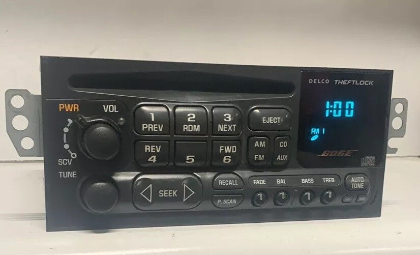 1996-2002 Chevrolet Blazer S10 Bose AM FM CD Radio OEM Stereo