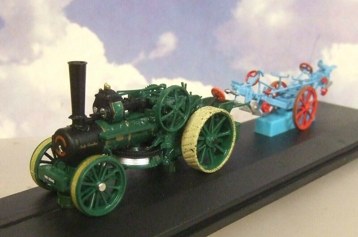 OXFORD 1/76 FOWLER BB1 16BHP PLOUGHING ENGINE LADY CAROLINE & PLOUGH 76FBB005