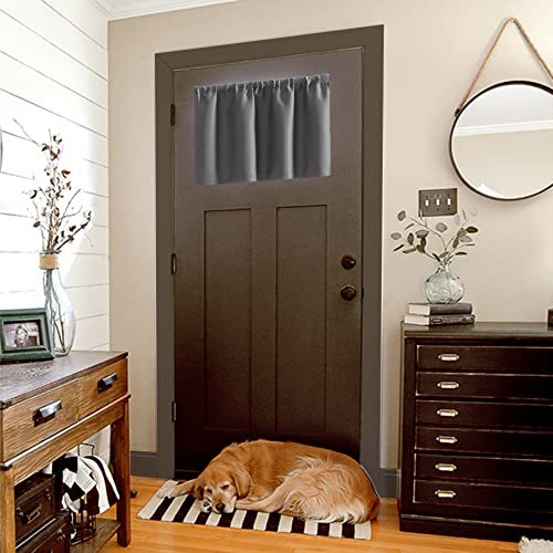 RV Curtains for Camper Windows Blackout 2 Pack Valances Waterproof 42x18 Grey - Picture 6 of 6