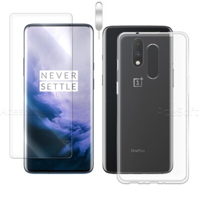 Easy to Install Screen Protector & TPU Case & Ejection Pin for OnePlus 7T Pro US