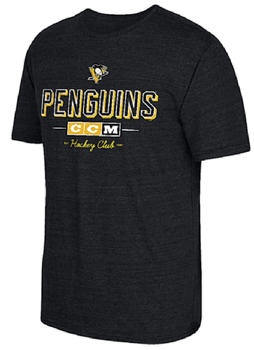 Pittsburgh Penguins CCM Attacking Zone Blended Kurzarm T-Shirt - Bild 1 von 5