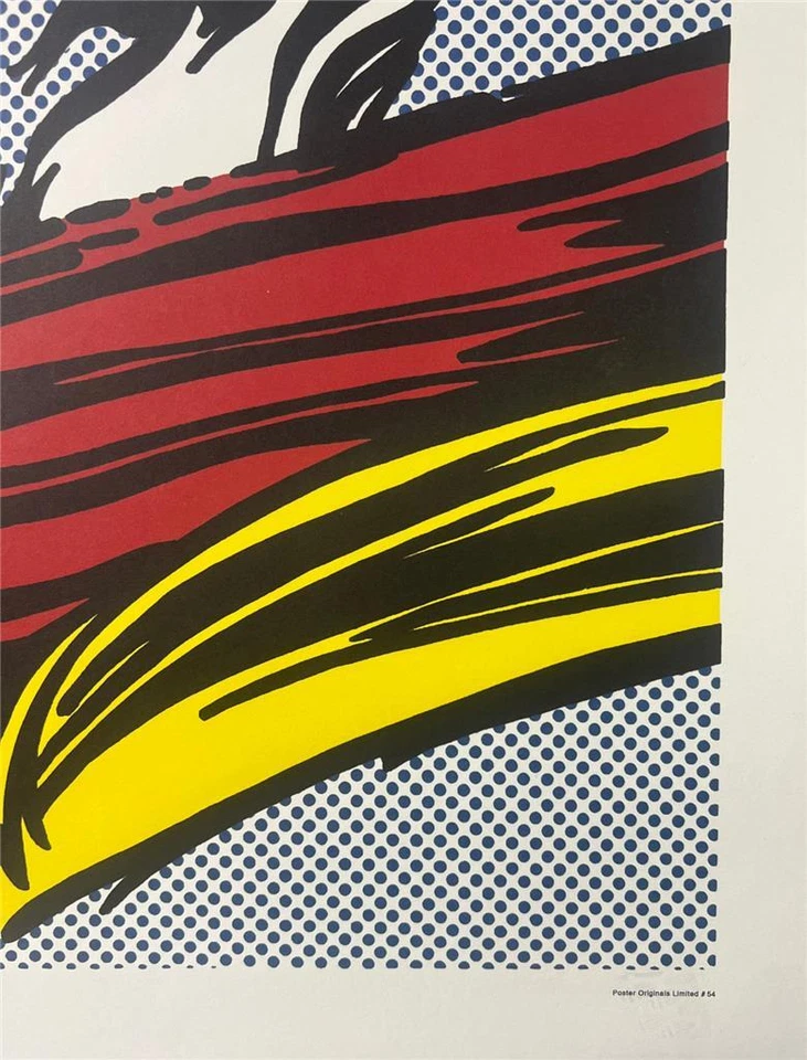 Roy Lichtenstein Brushstrokes Lithograph Pasadena Art Museum Poster Pop Art - Image 2 of 3