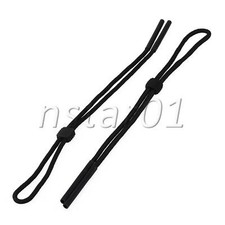 0.5 x 34.5cm Eyeglass Holder Sunglasses Neck Cord Strap Set of 5 Black