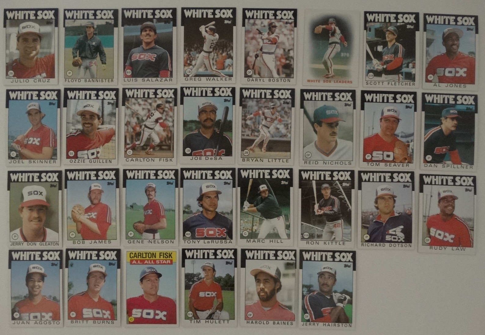 1986 Topps Chicago White Sox Team Set of 30 Baseball Cards | eBay