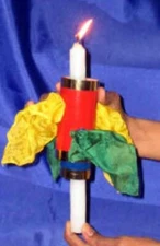 MAGIC TRICK & ILLUSION - SUPER CANDLE THRU SILKS + SUPER ROPES 