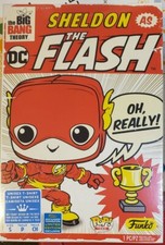 FUNKO POP! BIG BANG THEORY Sheldon - The Flash T-Shirt Small 2019 Summer CONV LE