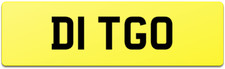 DIT FAST CAR ASIAN NUMBER PLATE D1 TGO RARE REG FEES PAID DITTA DITS DITTS DITTY
