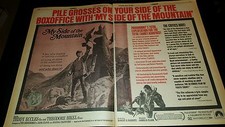 My Side Of The Mountain Rare Original 1969 Promo Poster Ad Framed!