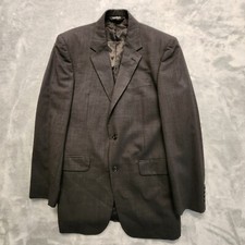 Jos A Bank Blazer Jacket 40 L Black Wool 2 Button Business Formal Wedding Suit