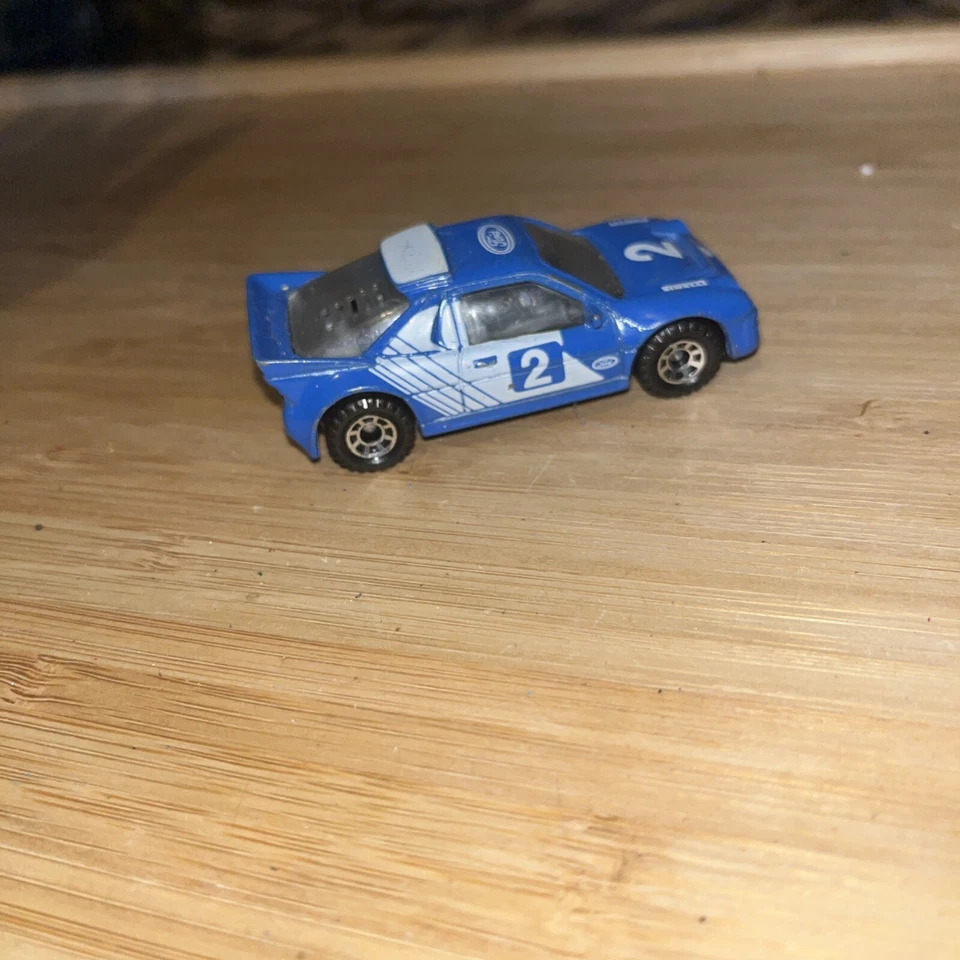 1986 Matchbox Ford RS 200 1:55 Die Cast Superfast Collectible model toy car #128 — 第 3/4 张图片