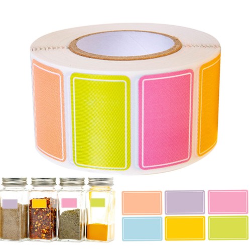 500PCS Colored Labels Stickers Moving Box Labels Adhesive Solid Colors Tags - Picture 3 of 12