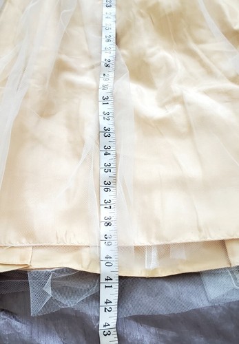 Angela Girls Formal Party Sleeveless Golden Color 10 Made In USA U.S.A NWOT - Picture 11 of 17