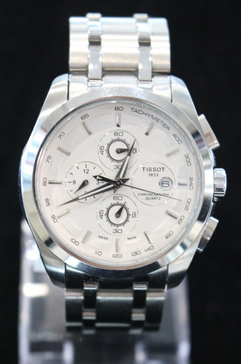 Tissot Couturier T035627A QUARTZ Chronograph White Watch | eBay