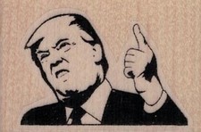 Angry Trump Rubber Stamp 2 x 1 1/4" Rubber Stamp, DJT Stamp, Political Stamp