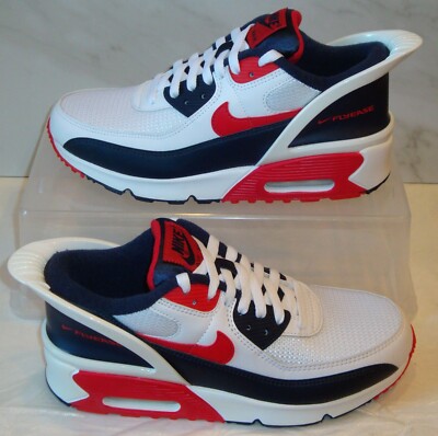 New Nike Air Max 90 Flyease GS University Red Youth US Size UK EUR  39