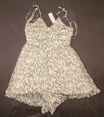 Mi Ami One Piece Outfit With Spaghetti Straps And Ruffles Women's/Juniors Size S