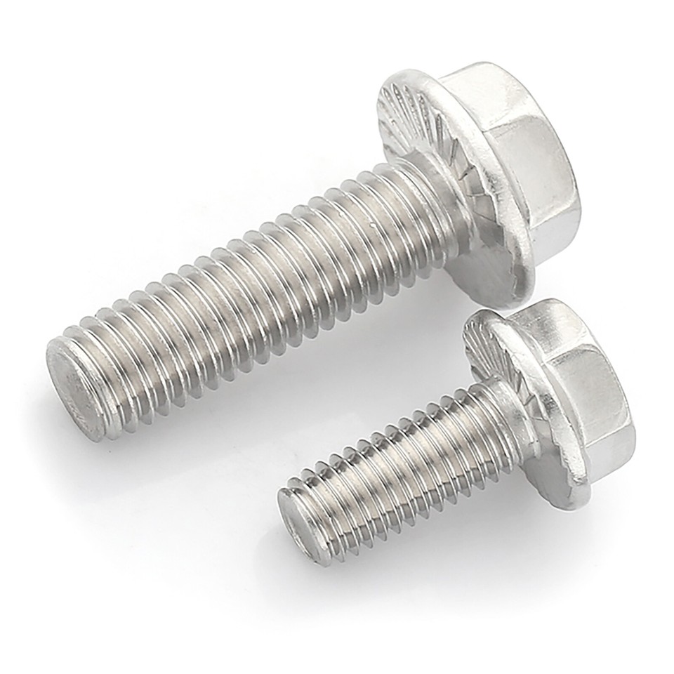 M6 Nyloc Flange Nut (Non-Serrated) A2 Stainless Steel