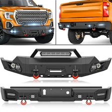 Front Or Rear Bumper W/ Sensor Holes For 19-2021 GMC Sierra 1500 & 2022 Limited
