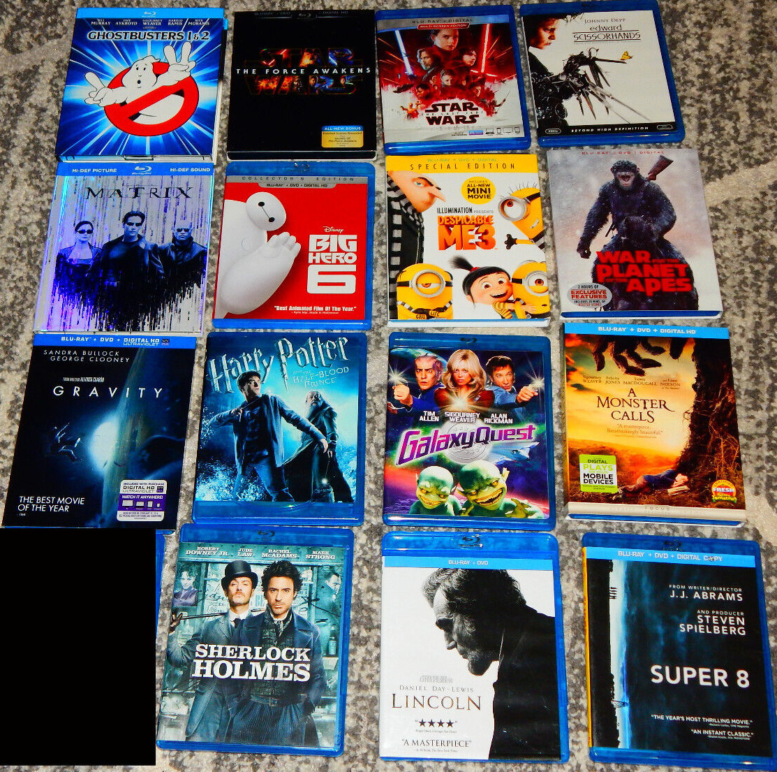 Lot of Blu-Ray & DVD Movies, $2-$8 each, Some New, Great shape