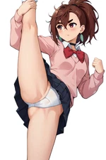 Momo Ayase DANDADAN Waifu Weatherproof Anime Sticker 6" Car Decal