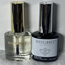 Modelones Coloring Life Soak Off Base Coat And Nail And Cuticle Oil Set