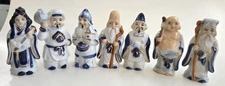 Vintage SEVEN HAPPY GODS By Seto Ceramics Co. NO BOX, JAPAN