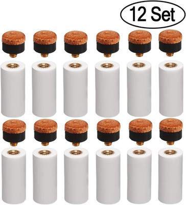 12Pcs Billard-Queue-Spitzen,12Mm Ersatz-Schraubspitzen,Harte Billard Pool Queue