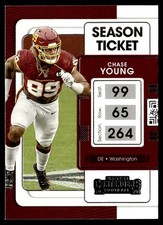 2021 Panini Contenders Ticket Chase Young Washington Football Team #100