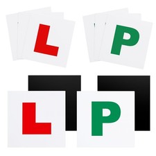 8pk L & P Fully Magnetic Learner Plates Car Vehicle UK Secure Driver Sign