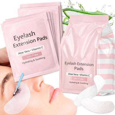 100 Pairs Eyelash Extension Under Eye Gel Pads - Lint Free Aloe Vera