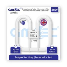 2D Fluorescent Bathroom Light 16W 28W Cool White 6500K 2 Pin  4 Pin Lamp Tube