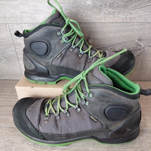 ECCO BIOM Terrain GTX Boots Men 10 Gray Gore-Tex Waterproof Outdoor Hiking Ankle