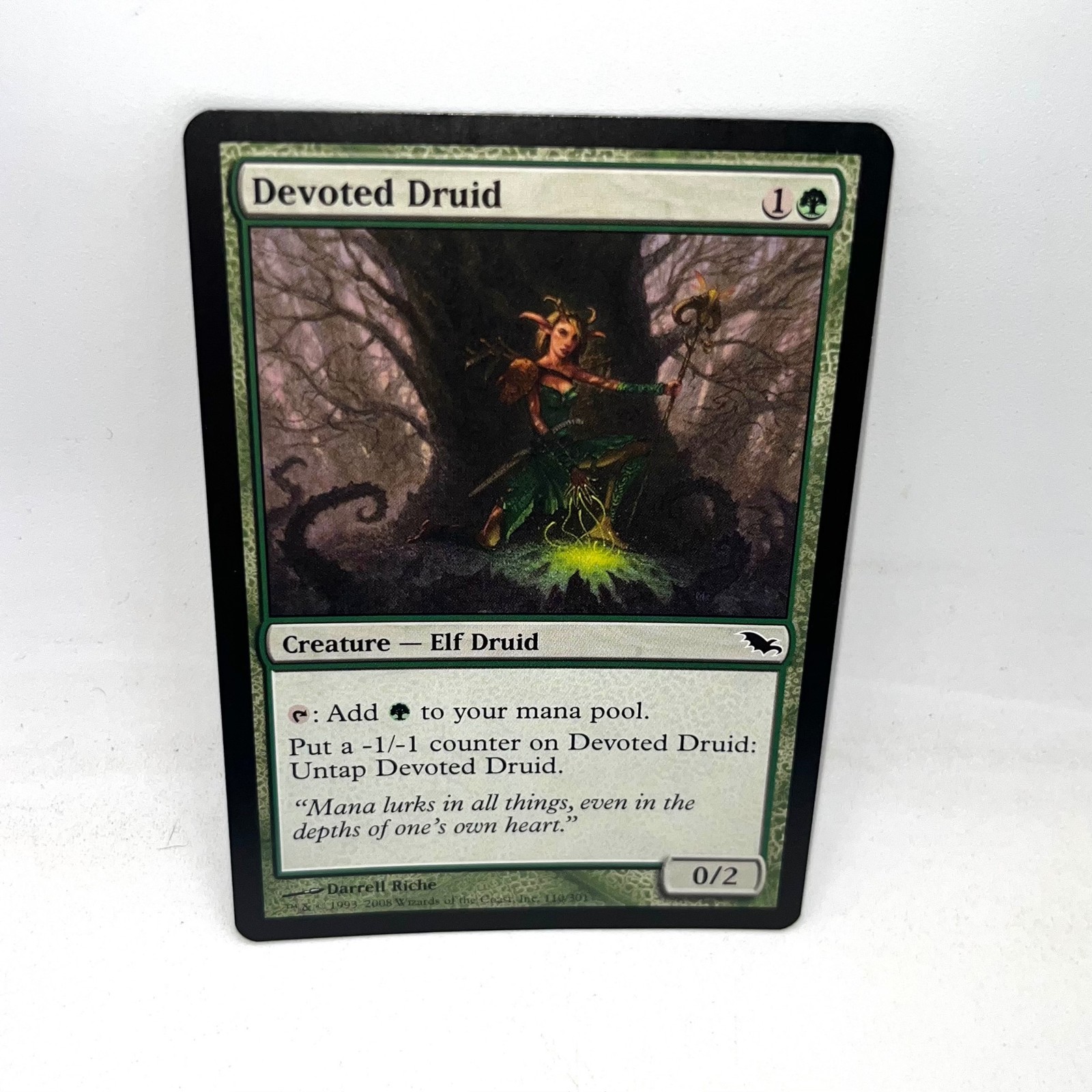Devoted Druid 110 Common Shadowmoor Magic: The Gathering Lightly Played