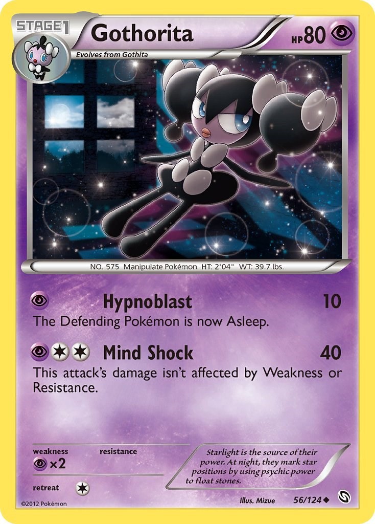Gothorita (56/124) Uncommon NM DRX Dragons Exalted Pokemon TCG
