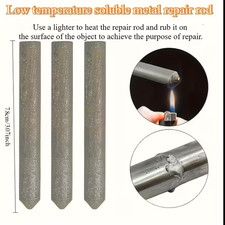 3Pcs Aluminum Welding Rods Low Temp Easy Melt Flux Cored Solder Wire Brazing Sti