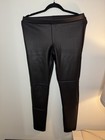 Express Black Faux Leather Stretch Leggings, Size M, Waist 31", Inseam 30" — photo 1