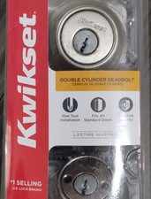 Kwikset 665 Double Cylinder Deadbolt brushed silver Keyed Alike