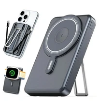 Magsafe Portable Charger 10000mAh, Wireless Magnetic Power Bank for Apple IPhone