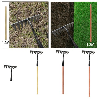 Harken aus Kohlenstoffstahl, Handrechen für den Garten, Gartengeräte für den