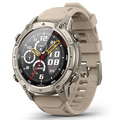 Smart Watch for Men, with GPS, Offline Maps, Heart Rate, Blood Unisex, Khaki 