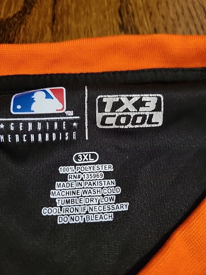 Baltimore Orioles Jersey Baseball MLB Mens Size 3XL XXXL TX3 COOL - Image 3 of 4