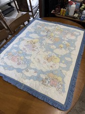 vintage precious moments Baby Quilt Boy