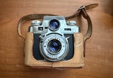 Vintage Bolsey Model C Twin Lens Reflex camera 1950 44mm F/3.2 Lens With Case