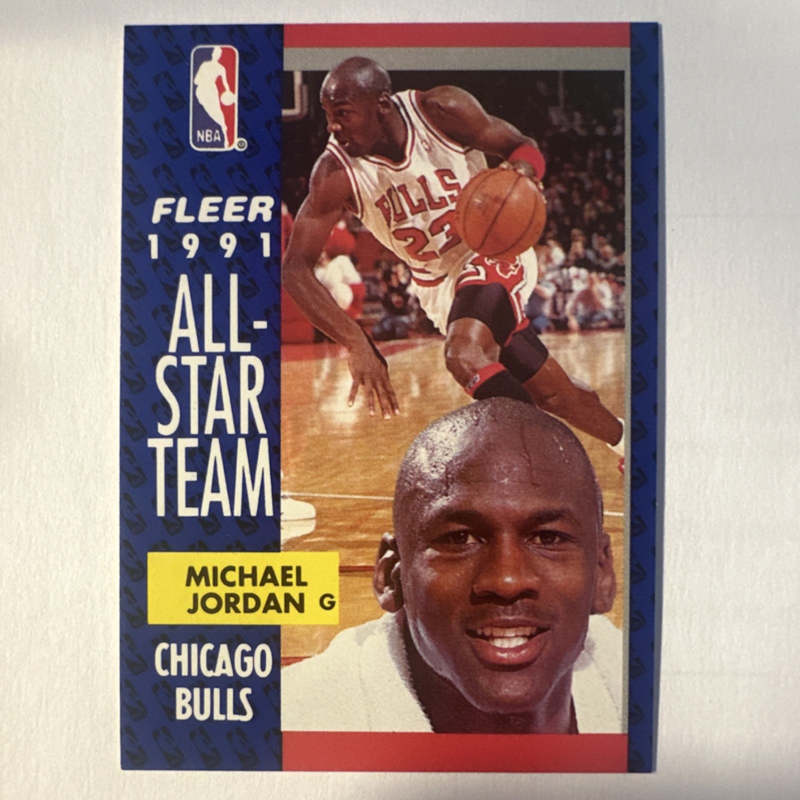 Fleer 1991-92 Michael Jordan All-Star Team Chicago Bulls #211