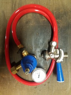 Keg co2 Regulator Kit with Gauge Hose and Tap Coupler