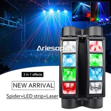 8 LED Spider Moving Head LED Stage Lighting Beam DJ Light DMX Disco Party Show