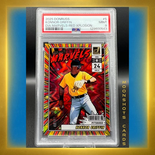2025 Donruss Marvels Konnor Griffin /99 Red Xplosion PSA 9 Pirates