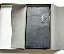 Piquadro Portafoglio Portadocumenti penna Parker in Pelle Nero Nuovo Con Scatola